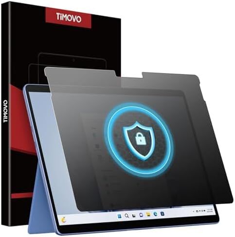 عبوة واحدة من واقي شاشة الخصوصية TiMOVO لجهاز Microsoft Surface Pro 11 2024/Microsoft Surface Pro 9/Surface Pro 10/Surface Pro 8/Surface Pro X 13 بوصة، زجاج مقسى مضاد للتجسس، صلابة 9H، خالية من الفقاعات in Kuwait
