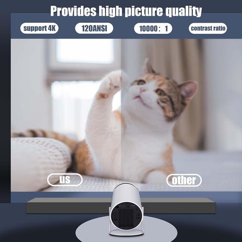 projector with wifi and bluetooth portable projector 4K 1080P full HD support smart projector 5G/2.4G 180° rotatable outdoor projector for mobile phone/TV/laptop home projector in Saudi Arabia