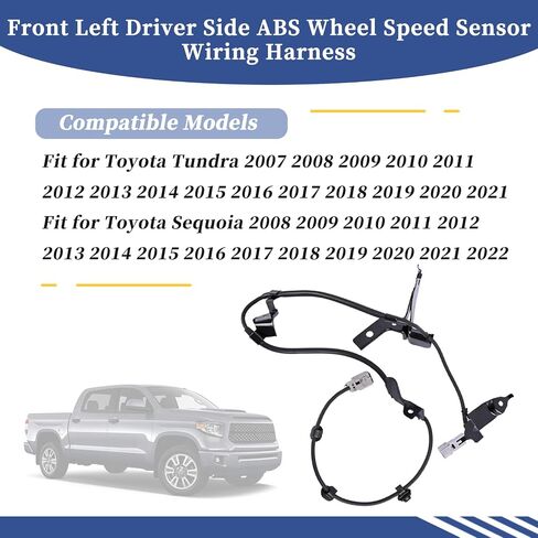 Getfarway ABS Wheel Speed Sensor Wiring Harness 89516-0C050 Compatible with Toyota Tundra 2007-2021 Rear ABS Skid Control Sensor Wire Replace 89542-0C020 89543-0C020 895430C020 895420C020 in Saudi Arabia