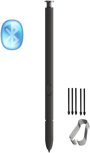 S24 Ultra Stylus Pen (WithBluetooth) Replacement for Samsung Galaxy S24 Ultra 5G All Versions Touch Pen +Tips/Nibs. (Titanium Gray/S24 Ultra) in Saudi Arabia