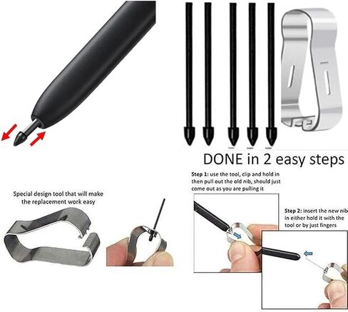 S24 Ultra Stylus Pen (WithBluetooth) Replacement for Samsung Galaxy S24 Ultra 5G All Versions Touch Pen +Tips/Nibs. (Titanium Gray/S24 Ultra) in Saudi Arabia