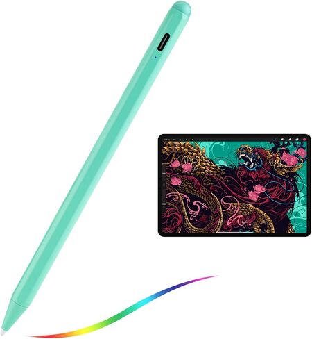 iPad Pro 12.9" 6th/5th/4th Stylus Pencil,1.5mm Palm Rejection Fine Tip Active Pen Compatible with Apple Pencil for iPad Pro 12.9-Inch 6th/5th/4th Gen Stylus for Drawing Sketching Pen White in Saudi Arabia