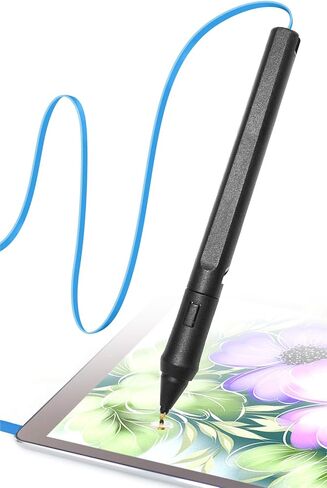 قلم ذكي حساس للضغط مع ميزة رفض راحة اليد وزر الاختصار. بطارية أقل. متوافق مع أجهزة Apple iPad/iPhone/Android/Switch/Chromebook (أزرق) in Kuwait