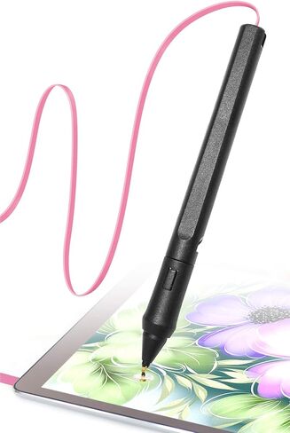 قلم ذكي حساس للضغط مع ميزة رفض راحة اليد وزر الاختصار. بطارية أقل. متوافق مع أجهزة Apple iPad/iPhone/Android/Switch/Chromebook (أزرق) in Kuwait