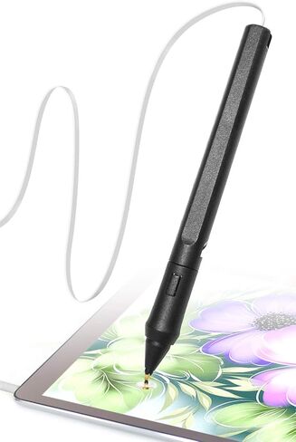 قلم ذكي حساس للضغط مع ميزة رفض راحة اليد وزر الاختصار. بطارية أقل. متوافق مع أجهزة Apple iPad/iPhone/Android/Switch/Chromebook (أزرق) in Kuwait