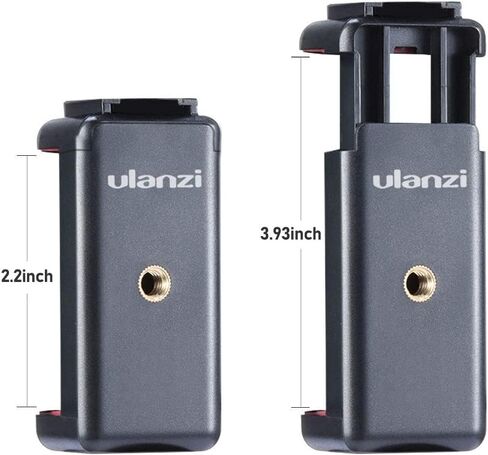 ULANZI White ST-07 حامل ثلاثي للهاتف مع حامل حذاء بارد للميكروفون LED ضوء فيديو 1/4 بوصة برغي ثلاثي القوائم لهاتف iPhone 11/Pro/Pro Max XS Max XR X 8 7 Plus Samsung Galaxy OnePlus Google Pixel Vlogging in Saudi Arabia