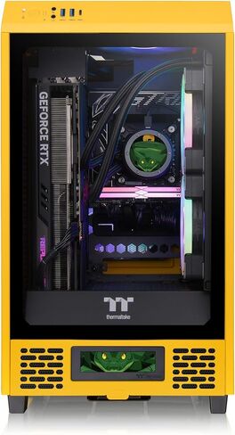 طقم لوحة LCD من سلسلة Thermaltake Tower 200 Bumblebee، شاشة LCD مقاس 3.9 بوصة، مدعومة ببرنامج Tt RGB Plus 2.0، AC-067-OO4NAN-A1، ضمان لمدة 3 سنوات in Saudi Arabia
