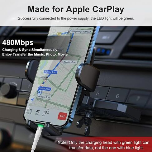 كابل شاحن 3 في 2 iPhone وiWatch لساعة Apple/iPhone/iPad/Airpods، سلك شحن USB A/USB C طويل إلى iWatch + سلك شحن Lightning مع Apple Carplay [معتمد من MFi]، 6 أقدام/1.8 متر in Kuwait