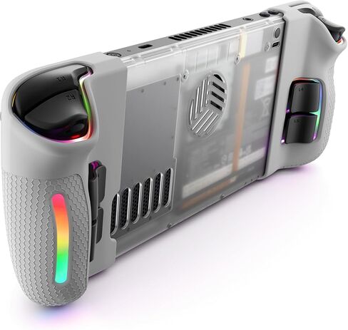 JSAUX لوحة خلفية شفافة RGB لـ Steam Deck OLED، حافظة خلفية بديلة شفافة DIY متوافقة مع Steam Deck OLED - إصدار PC0106C RGB [كريستال] in Saudi Arabia