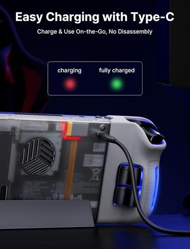 JSAUX لوحة خلفية شفافة RGB لـ Steam Deck OLED، حافظة خلفية بديلة شفافة DIY متوافقة مع Steam Deck OLED - إصدار PC0106C RGB [كريستال] in Saudi Arabia