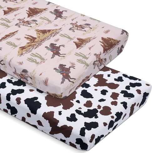2 Pcs Watercolor Dragon Crib Sheet Set 52 x 28 x 8 Inches Baby Sheet Newborn Bedding Nursery Crib Sheets for Girl Boys Baby Gifts for Toddler Mattresses in Saudi Arabia