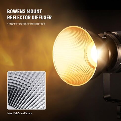 NEEWER RF1 7''/18cm Fish Scale Pattern Standard Reflector Diffuser with Bowens Mount for NEEWER CB300B, CB100C, FS230, Vision 4, Vision 5, S101-400W Pro, Q4 Studio Flash & LED Video Light in Saudi Arabia
