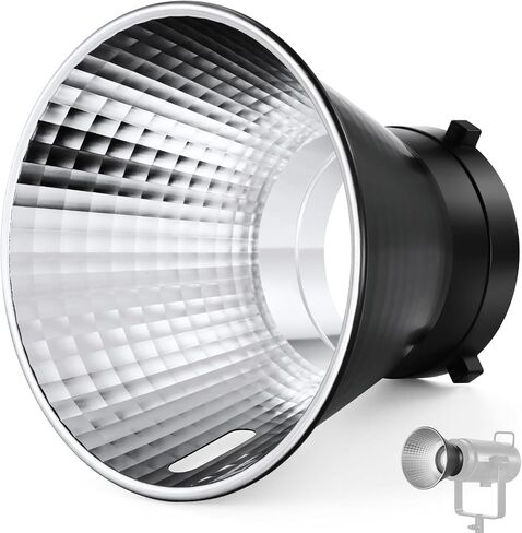 NEEWER RF1 7''/18cm Fish Scale Pattern Standard Reflector Diffuser with Bowens Mount for NEEWER CB300B, CB100C, FS230, Vision 4, Vision 5, S101-400W Pro, Q4 Studio Flash & LED Video Light in Saudi Arabia