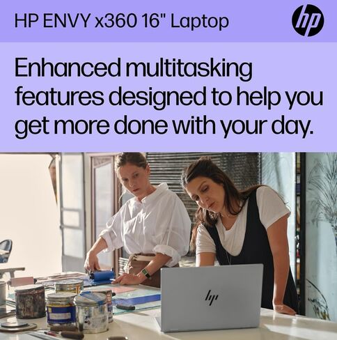 HP Envy 2-in-1 Laptop, Envy x360 16" Copilot Laptop, AMD Ryzen 7 8840HS, WUXGA Touchscreen (1920 x 1200), 5MP IR Camera, Wi-Fi 6E, Windows Pro, W/Mouse pad (16GB RAM | 512GB PCIe SSD) in Saudi Arabia