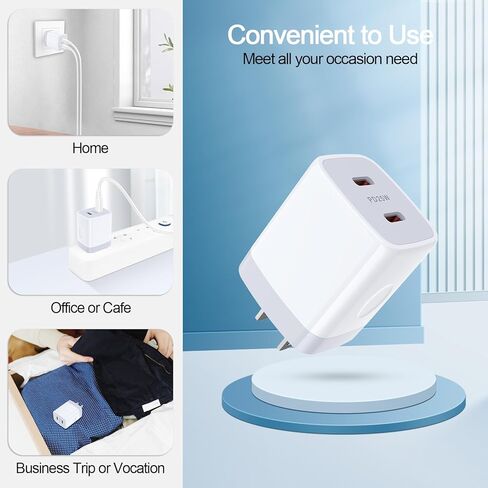 كابل شاحن USB C S24 من سامسونج شحن سريع 25 وات بمنفذ مزدوج USB C وسلك شاحن Android بطول 6 أقدام لهاتف Samsung Galaxy A15 5G/A35/A54/A55/A14/S24 Ultra/S23/S22/S21/S20/iPhone 15/Pixel 8 أ/7 in Kuwait