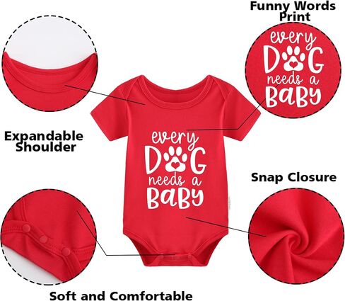 YSCULBUTOL Baby Twins Bodysuits Every Dog Needs A Baby Infant Baby Clothes Unisex Outfits Twin Romper With Hat in Saudi Arabia