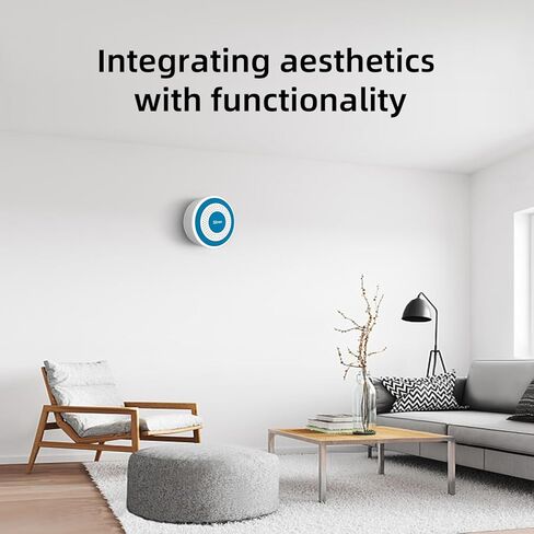 YBJ صفارة إنذار مستقلة لأمن المنزل، إنذار صفارة إنذار لاسلكي داخلي مع الصوت والضوء، كاشف حركة RIP، مستشعر نافذة الباب، جهاز التحكم عن بعد in Kuwait