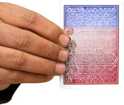 بطاقة تغيير اللون من MilesMagic Magician's وسيلة للتحايل على خدعة سحرية لراكب الدراجة الهوائية (بطاقة واحدة فقط) (الأحمر إلى الأزرق) in Saudi Arabia