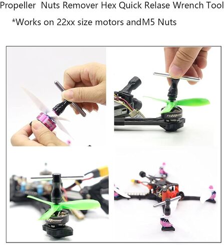 RC موتور قبضة كماشة أداة M5 الجوز عرافة الإفراج السريع وجع ل 13XX-23XX حجم المحرك M3-M8 المكسرات المروحة in Kuwait