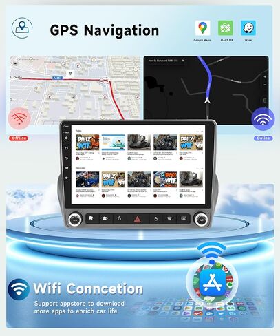 راديو ستيريو للسيارة 8 CORE 4G+64G لسيارة شيفروليه تشيفي كامارو 2008-2015 مع CarPlay Android Auto، 9 بوصة 1280 * 720P IPS شاشة تعمل باللمس Android 13 GPS WiFi Bluetooth 32-Band DSP SWC HD Camera in Saudi Arabia