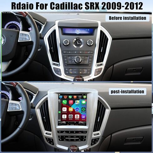 Android 13 Radio for Cadillac SRX 2009-2012 Android Radio 9.7-Inch Tesla Style IPS Touch Screen Stereo with Bluetooth 5.0 Carplay/Android Auto GPS Navigation for Car Multimedia Player + Backup Camera in Saudi Arabia