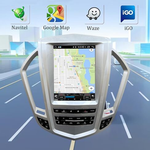 Android 13 Radio for Cadillac SRX 2009-2012 Android Radio 9.7-Inch Tesla Style IPS Touch Screen Stereo with Bluetooth 5.0 Carplay/Android Auto GPS Navigation for Car Multimedia Player + Backup Camera in Saudi Arabia