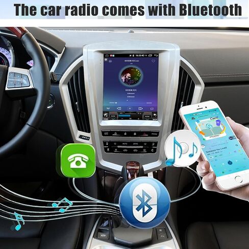 Android 13 Radio for Cadillac SRX 2009-2012 Android Radio 9.7-Inch Tesla Style IPS Touch Screen Stereo with Bluetooth 5.0 Carplay/Android Auto GPS Navigation for Car Multimedia Player + Backup Camera in Saudi Arabia