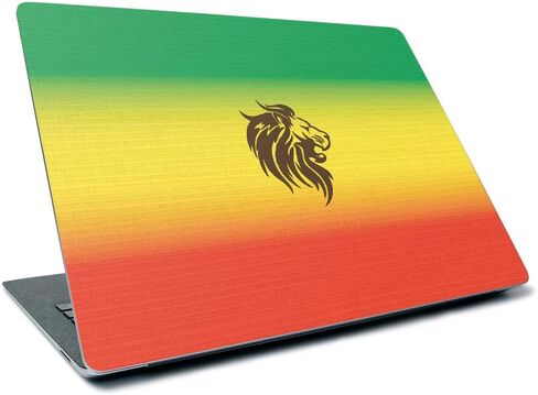 MightySkins Skin for Microsoft Surface Laptop 3 13.5" (2019) - Rasta Lion | Protective, Durable, and Unique Vinyl Decal Wrap Cover | Easy to Apply, Remove, and Change Styles | Made in The USA in Saudi Arabia