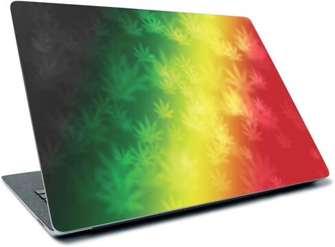 MightySkins Skin for Microsoft Surface Laptop 3 13.5" (2019) - Rasta Lion | Protective, Durable, and Unique Vinyl Decal Wrap Cover | Easy to Apply, Remove, and Change Styles | Made in The USA in Saudi Arabia