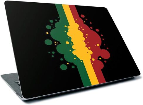MightySkins Skin for Microsoft Surface Laptop 3 13.5" (2019) - Rasta Lion | Protective, Durable, and Unique Vinyl Decal Wrap Cover | Easy to Apply, Remove, and Change Styles | Made in The USA in Saudi Arabia
