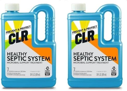 CLR Healthy Septic System, Microbial Support Treatment, 28 Ounce Bottle,Light Blue in Saudi Arabia