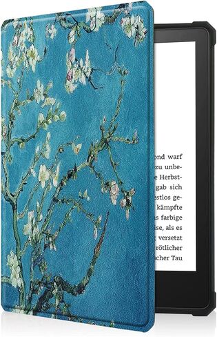 لهاتف Amazon Kindle Paperwhite الجيل الحادي عشر (إصدار 2021) غطاء ذكي، حافظة رفيعة للغاية وخفيفة الوزن مع حافظة جلدية للنوم/الاستيقاظ التلقائي لجهاز Paperwhite الجديد الجيل الحادي عشر مقاس 6.8 بوصات (أسود صلب) in Kuwait