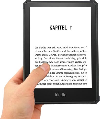 لهاتف Amazon Kindle Paperwhite الجيل الحادي عشر (إصدار 2021) غطاء ذكي، حافظة رفيعة للغاية وخفيفة الوزن مع حافظة جلدية للنوم/الاستيقاظ التلقائي لجهاز Paperwhite الجديد الجيل الحادي عشر مقاس 6.8 بوصات (أسود صلب) in Kuwait