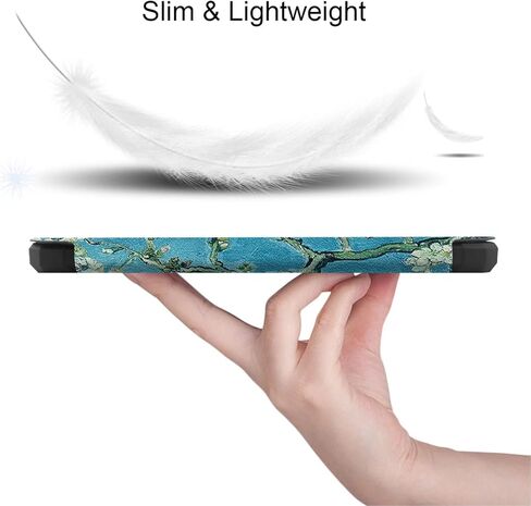 لهاتف Amazon Kindle Paperwhite الجيل الحادي عشر (إصدار 2021) غطاء ذكي، حافظة رفيعة للغاية وخفيفة الوزن مع حافظة جلدية للنوم/الاستيقاظ التلقائي لجهاز Paperwhite الجديد الجيل الحادي عشر مقاس 6.8 بوصات (أسود صلب) in Kuwait