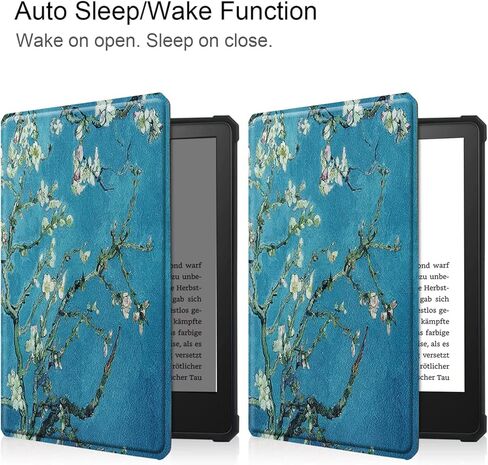 لهاتف Amazon Kindle Paperwhite الجيل الحادي عشر (إصدار 2021) غطاء ذكي، حافظة رفيعة للغاية وخفيفة الوزن مع حافظة جلدية للنوم/الاستيقاظ التلقائي لجهاز Paperwhite الجديد الجيل الحادي عشر مقاس 6.8 بوصات (أسود صلب) in Kuwait