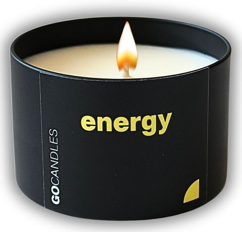 Go Candles Scented Candle Set, Natural Non Toxic Candles with Essential Oils, Candles for Men Women, Small Black Candles for Home, Luxury Aromatherapy Soy Candle, Stress Relief, Man Cave, Gift for Men in Saudi Arabia