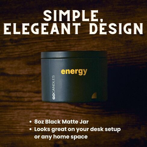 Go Candles Scented Candle Set, Natural Non Toxic Candles with Essential Oils, Candles for Men Women, Small Black Candles for Home, Luxury Aromatherapy Soy Candle, Stress Relief, Man Cave, Gift for Men in Saudi Arabia