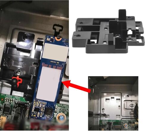 M.2 SSD Installation Bracket P/N 4XF0U53614 Compatible with Lenovo ThinkCentre M720s M720t M725s M920s M920t M410 M415 M710T M910T Black in Saudi Arabia