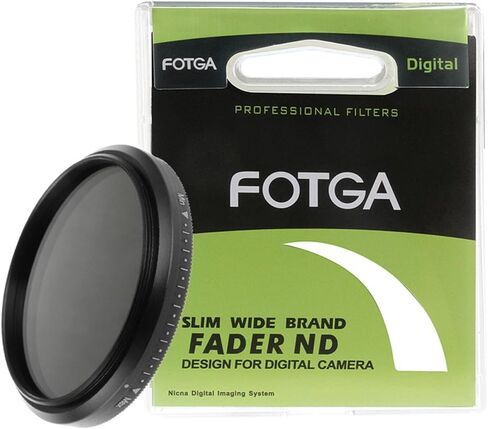 Fotga Slim Fader مرشح ND متغير قابل للتعديل ND2 إلى ND400 49 مم زجاج بصري محايد الكثافة لعدسة الكاميرا in Saudi Arabia