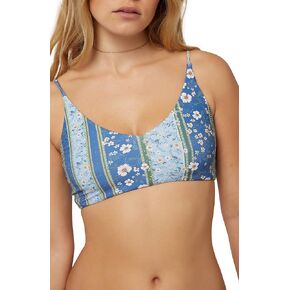 O'NEILL Womens Swim Penny Middles Bralette Bikini Top, Classic Blue, S