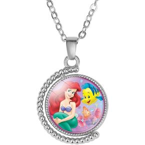DEZHAN Cartoon Littl Mermaid Necklace, TV Movies Zinc Alloy Torque for Girls Women and Men