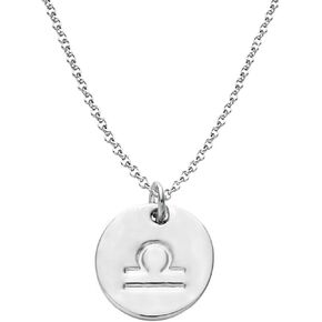 925 Sterling Silver Zodiac Necklace Disc Charm Necklace Gift for Your Wife Girlfriend or Family Member