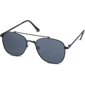 Weatherproof Vintage Designer Sunglasses for Men, UV400 Protection, Durable Metal Square Aviator Frame
