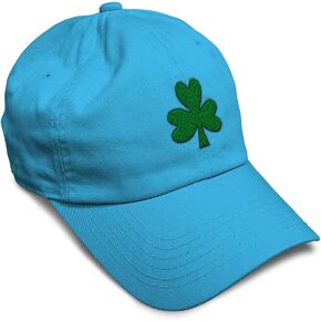 Soft Baseball Cap Shamrock Embroidery St Patrick's Day Green Cotton Celtic Clover Dad Hats for Men & Women