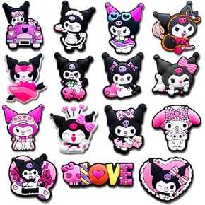 Cartoon Shoe Decoration Charms for Croc Clog Sandals, Cute Anime Shoe Accessories Charms for Kids Girls Party Gifts