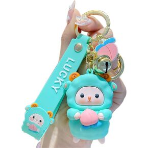 BEXOA لطيف سلسلة المفاتيح Kawaii أنيمي سلاسل المفاتيح الملحقات، الكرتون خروف حقيبة يد سحر سيارة مفتاح سلسلة للفتيات النساء in Kuwait