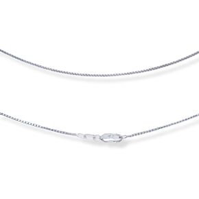 CRAFT WIRE 925 Sterling Silver Very Thin 0.7mm Box Chain Necklace Made in ITALY