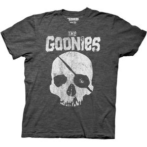 Ripple Junction Goonies Skull with Silhouette Teeth Movie Adult T-Shirt Officially Licensed