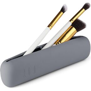 CORNERIA Travel Makeup Brush Case with Magnets lock, Portable Makeup Brush Cosmetic Holder, Soft and Comfortable Makeup Brush Organizer, Fashionable and Beautiful Cosmetic Brush Bag