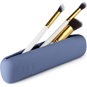 CORNERIA Travel Makeup Brush Case with Magnets lock, Portable Makeup Brush Cosmetic Holder, Soft and Comfortable Makeup Brush Organizer, Fashionable and Beautiful Cosmetic Brush Bag